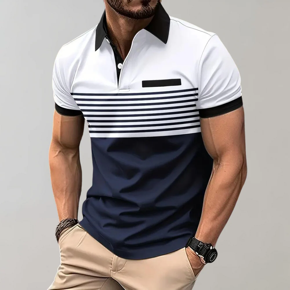 Gawain® | Men'S Striped Polo Shirt - Image 20