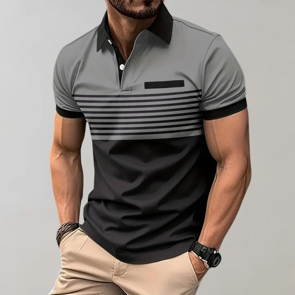 Gawain® | Men'S Striped Polo Shirt - Image 22