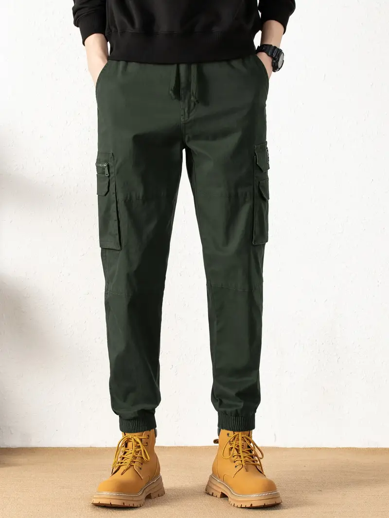 Gearoid® | Trendy, Solid Cargo Pants For Men - Image 3