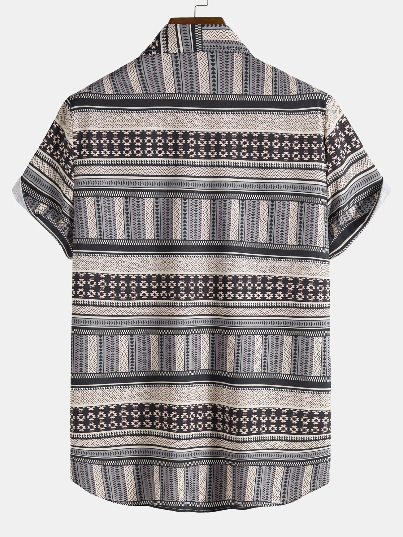 Genaro® | Aztec Print Button Up Shirt - Image 2
