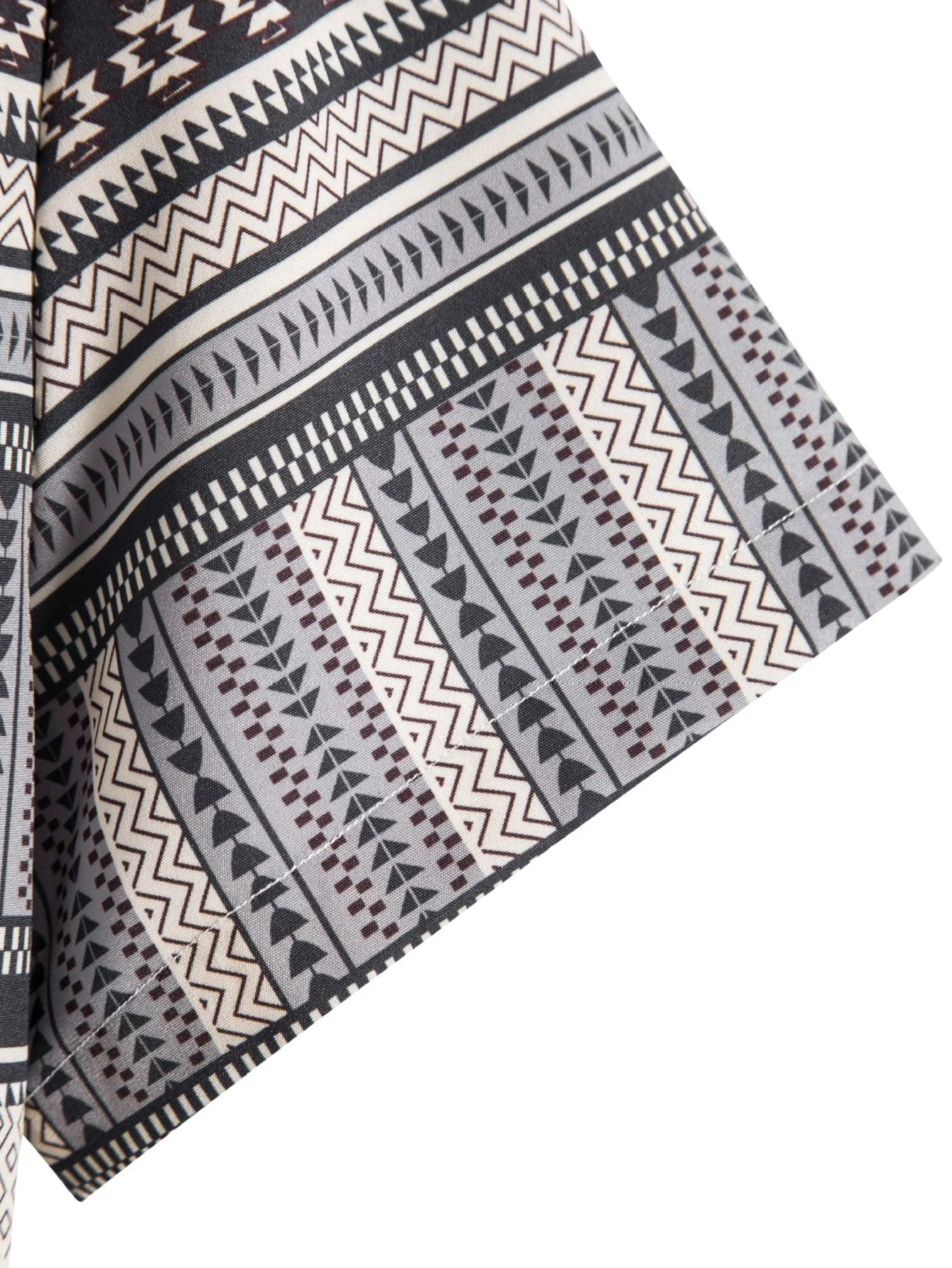 Genaro® | Aztec Print Button Up Shirt - Image 5