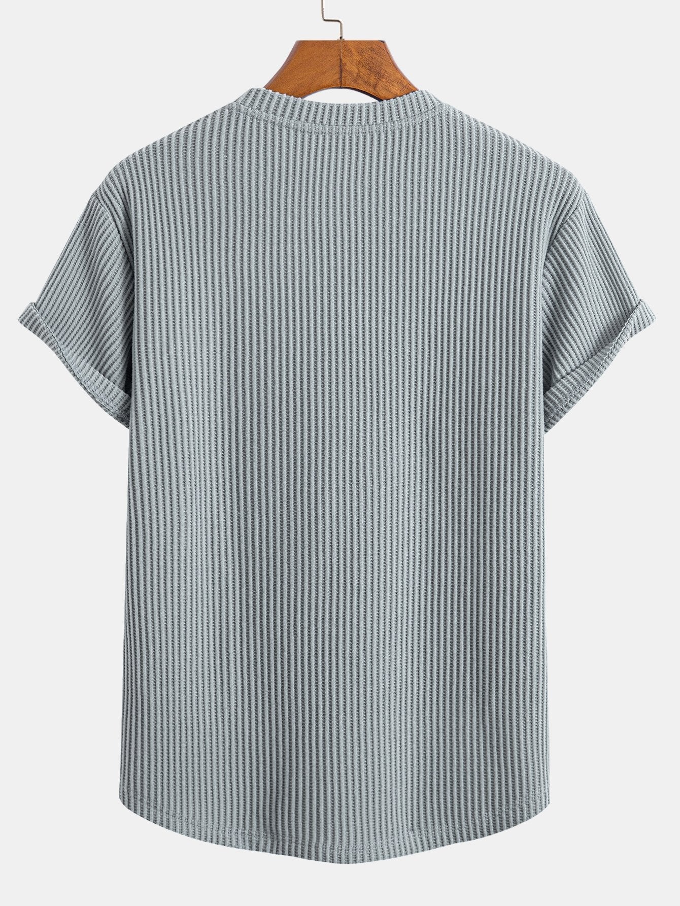 Gene® | Knitted Waffle Arc Hem T-Shirt - Image 10