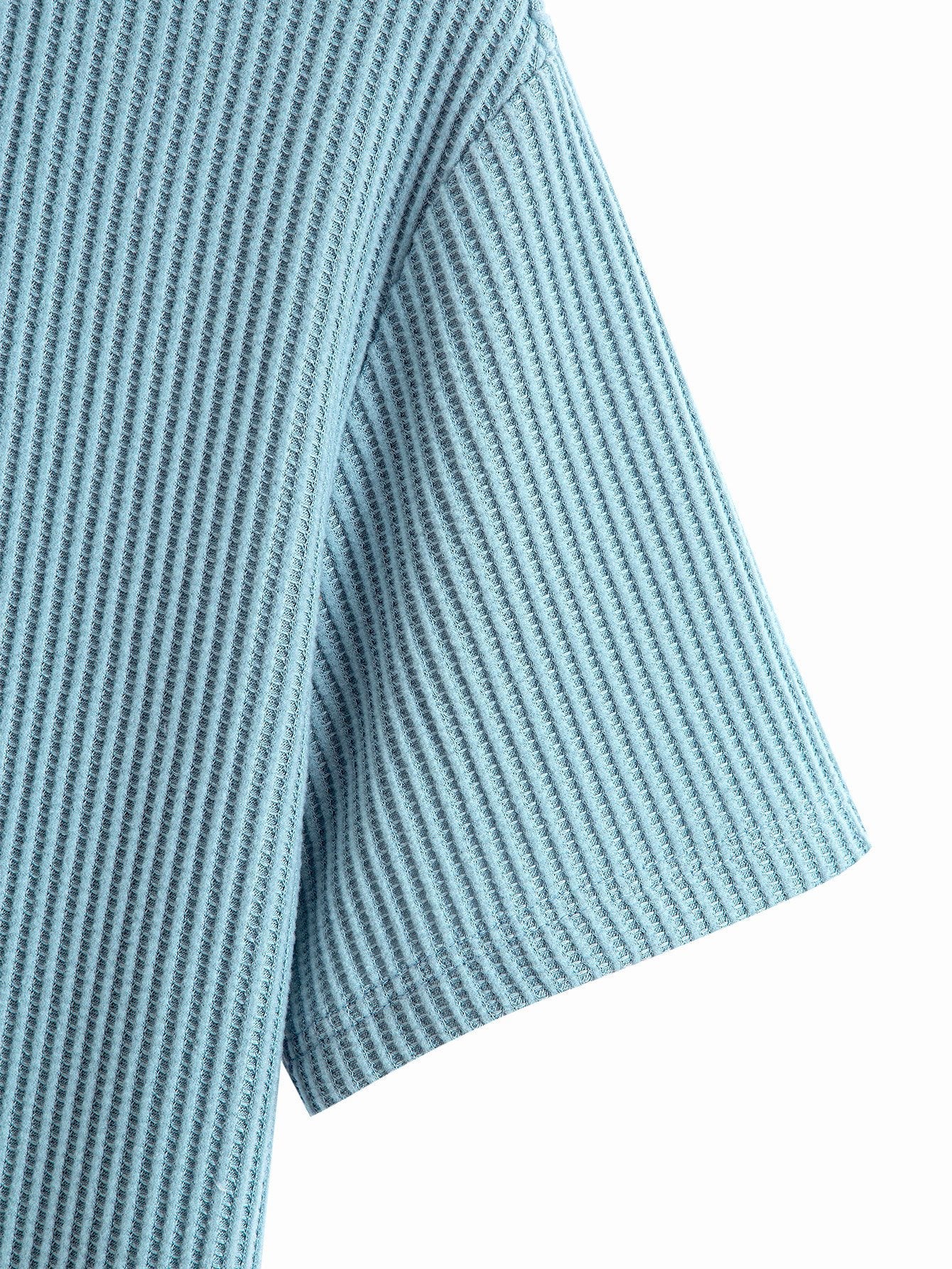 Gene® | Knitted Waffle Arc Hem T-Shirt - Image 13