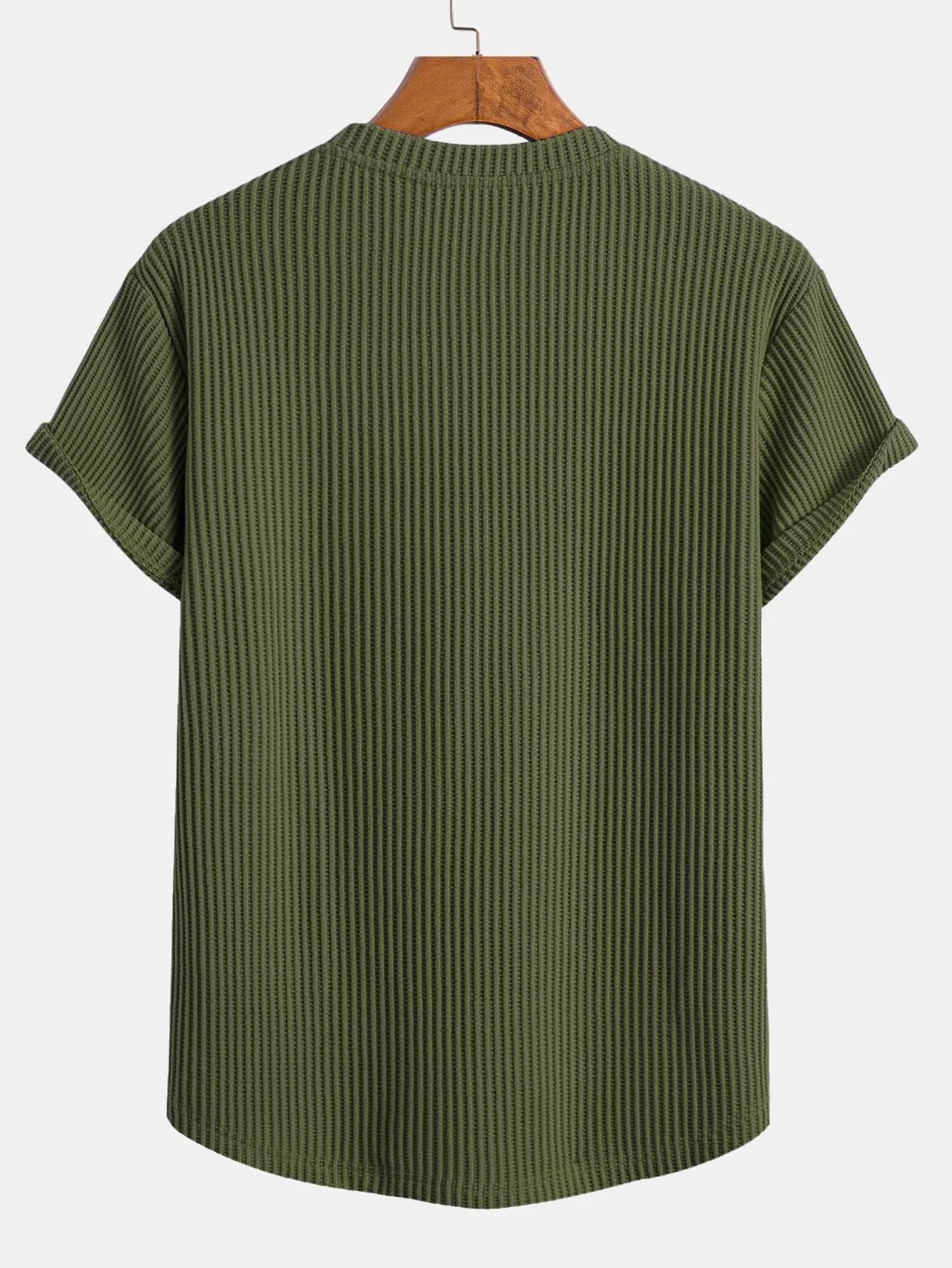 Gene® | Knitted Waffle Arc Hem T-Shirt - Image 8