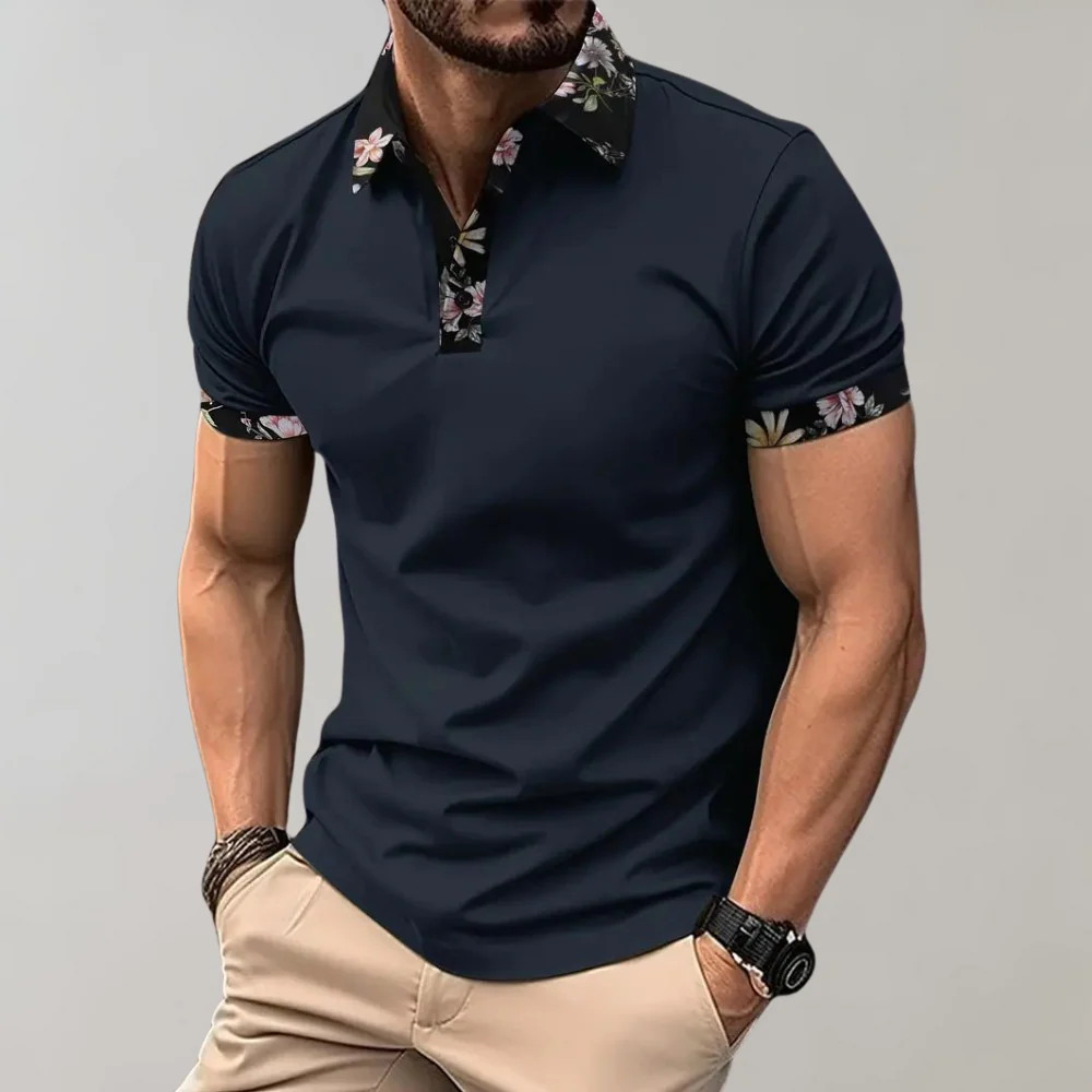 Gene® | Men'S Floral Print Polo Shirt - Image 18