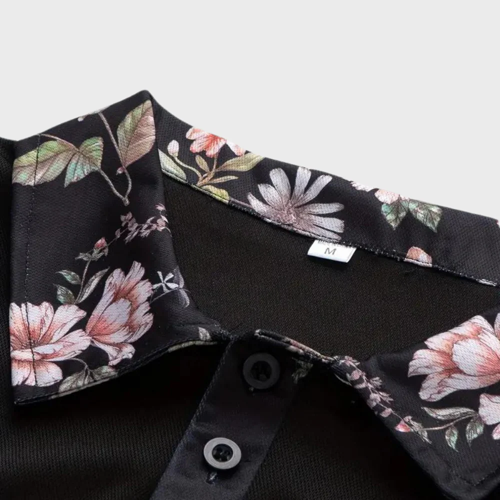 Gene® | Men'S Floral Print Polo Shirt - Image 6