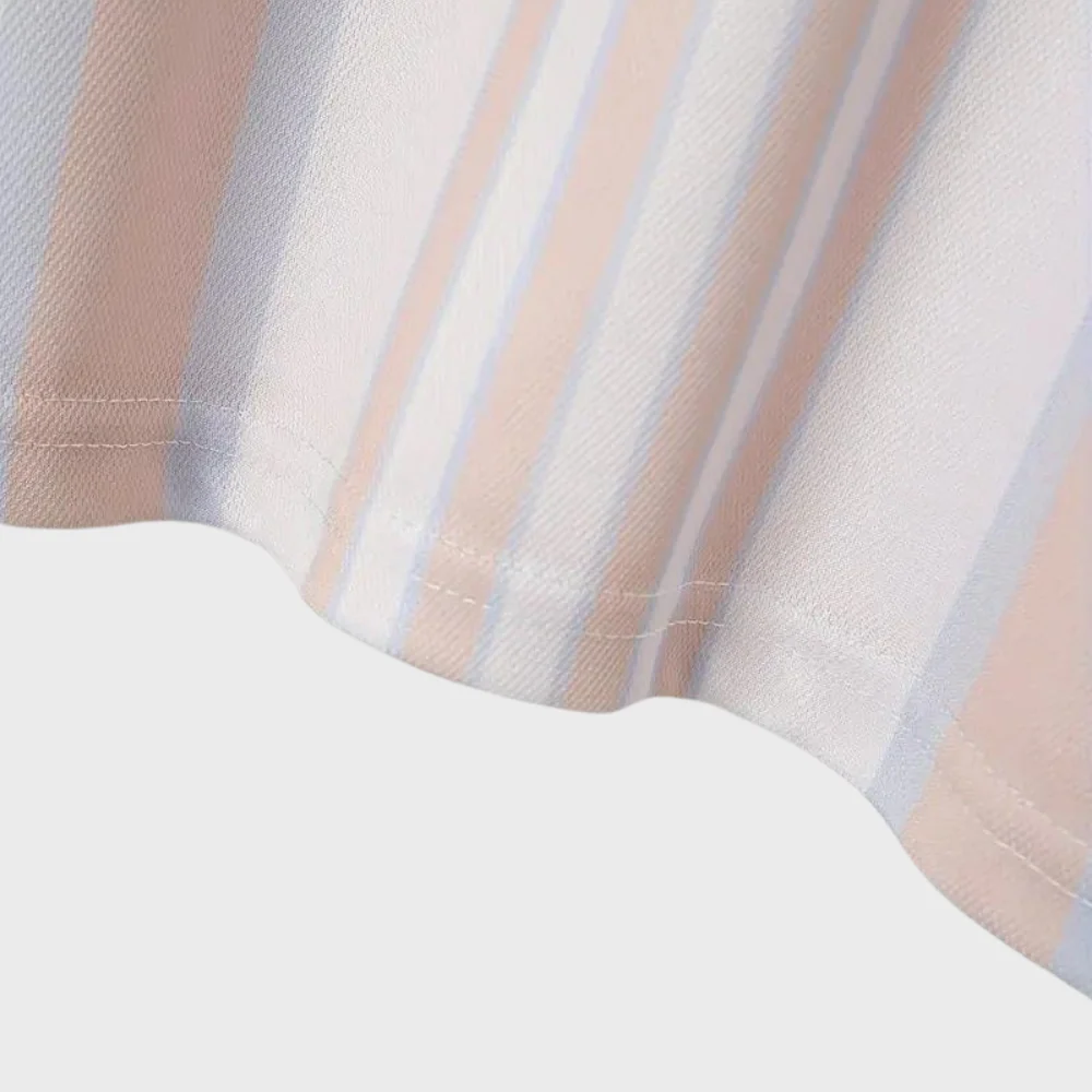 Geoffrey® | Casual Striped Polo Shirt For Men - Image 5