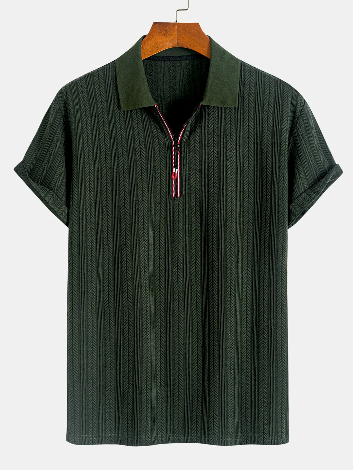 George® | Textured Zipper Polo