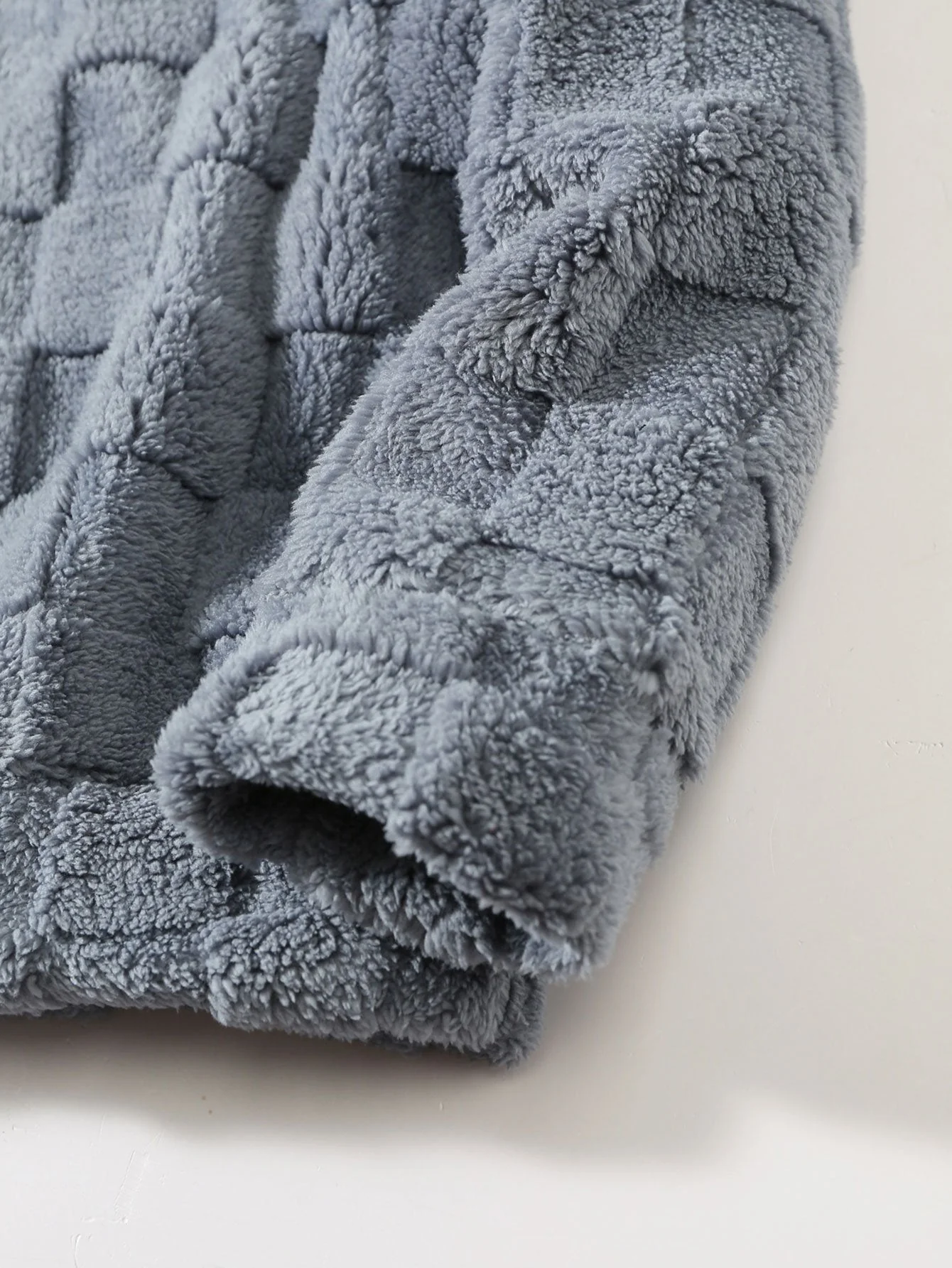 Gerald | Relax Fit Checkerboard Teddy Hoodie - Image 10