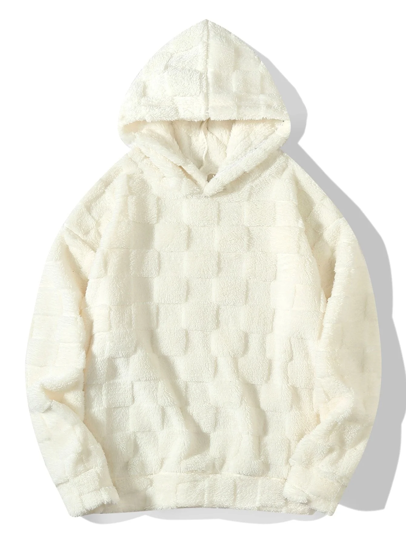 Gerald | Relax Fit Checkerboard Teddy Hoodie - Image 4