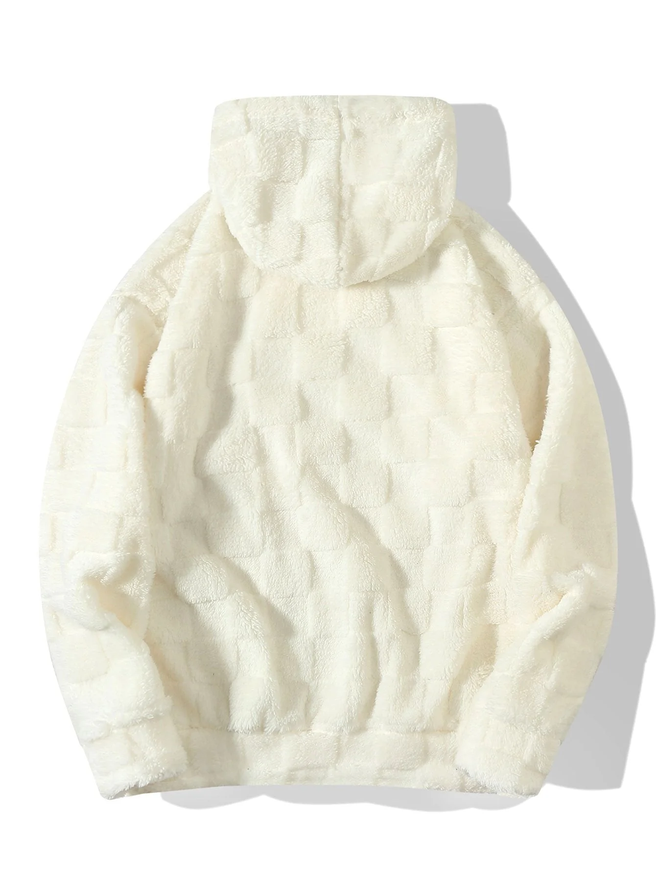Gerald | Relax Fit Checkerboard Teddy Hoodie - Image 5