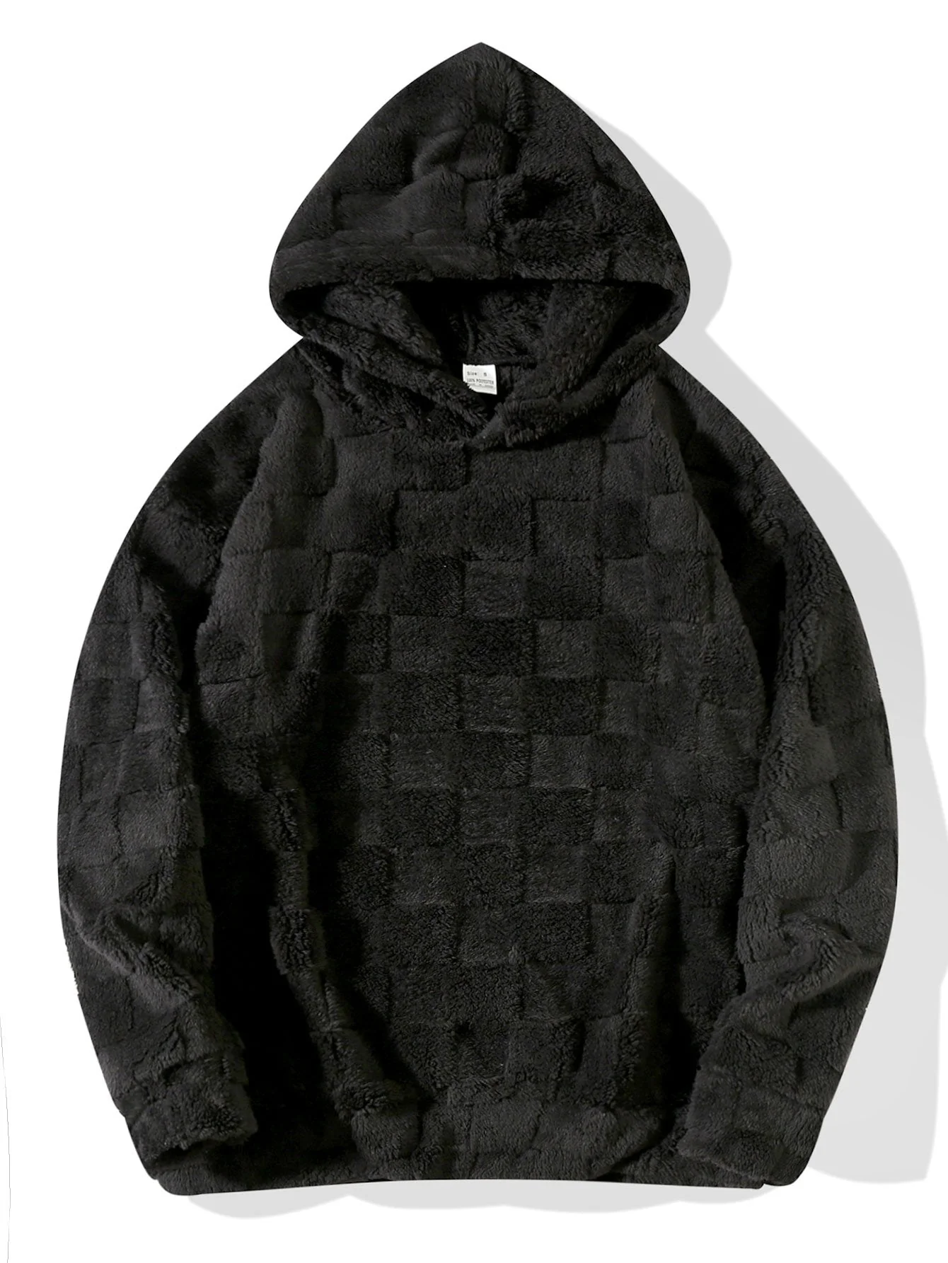 Gerald | Relax Fit Checkerboard Teddy Hoodie - Image 6