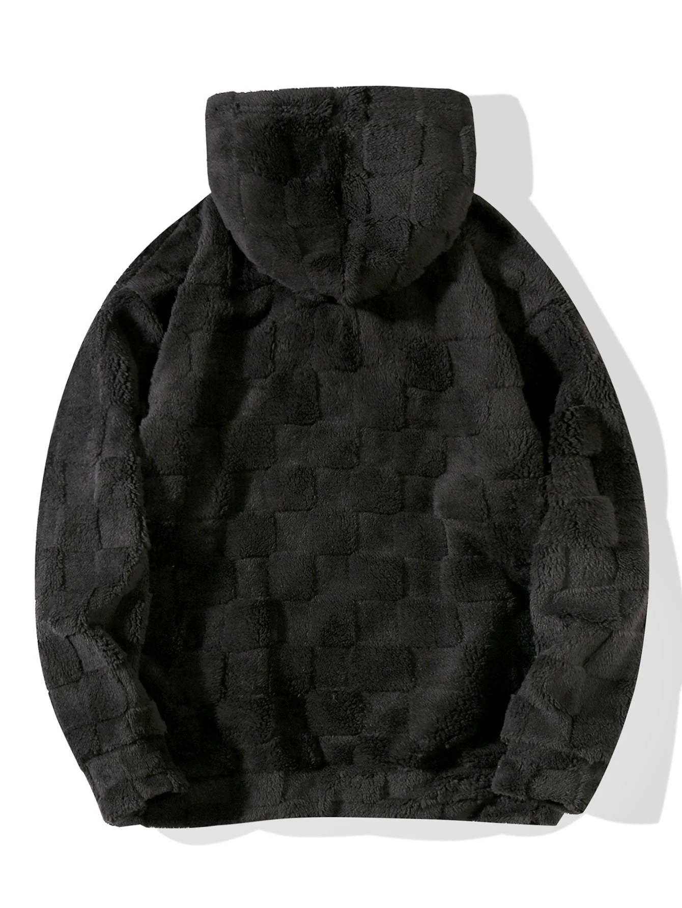 Gerald | Relax Fit Checkerboard Teddy Hoodie - Image 7