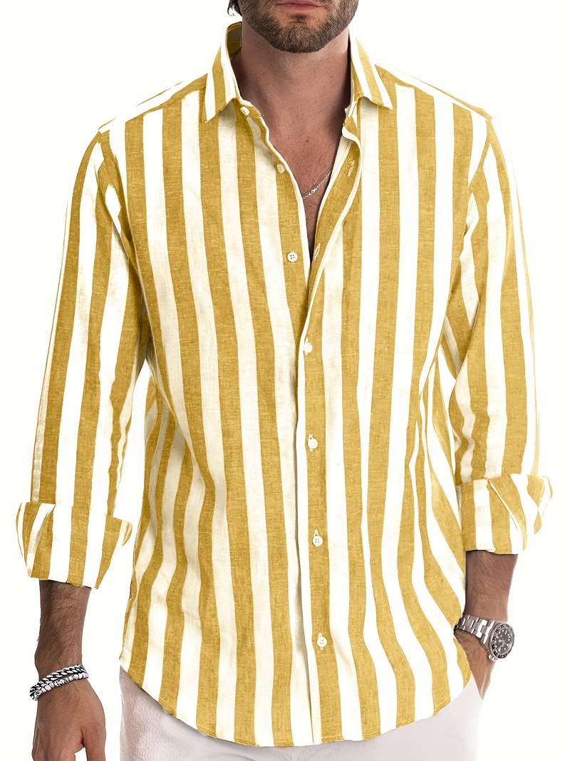 Gerard® | Striped Long-Sleeved Summer Shirt - Image 3
