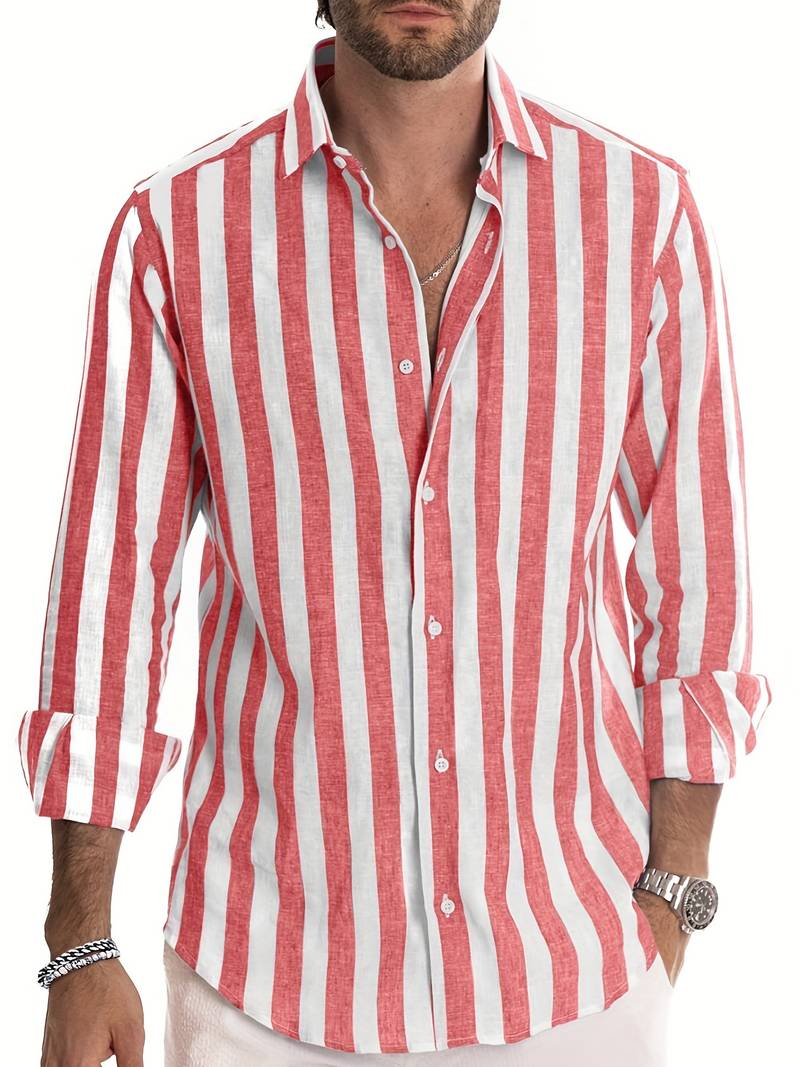 Gerard® | Striped Long-Sleeved Summer Shirt - Image 4