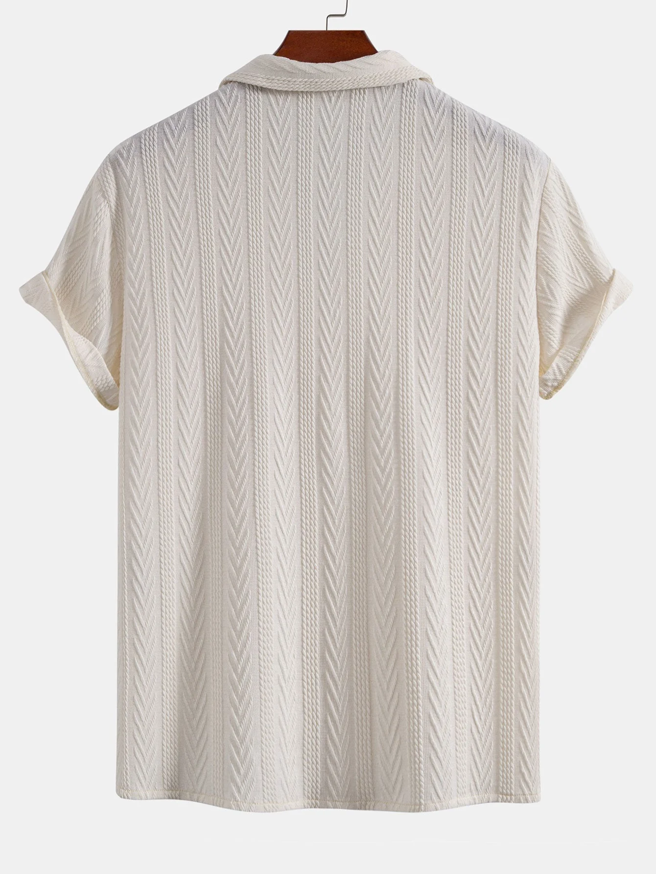 Gerard® | Texture Jacquard Cuban Shirt & Wrinkle Textured Straight Leg Pants - Image 10