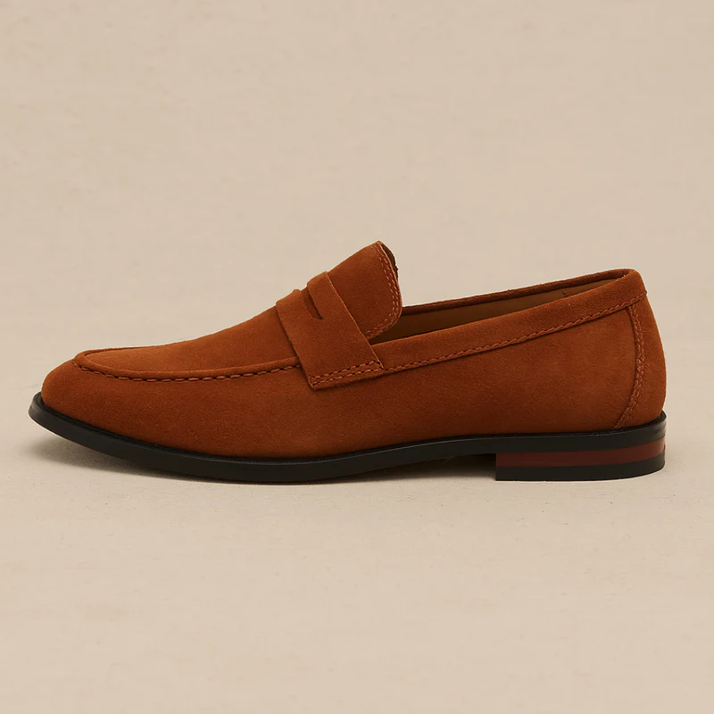 Gerardo | Old Money Suede Penny Loafers - Image 2