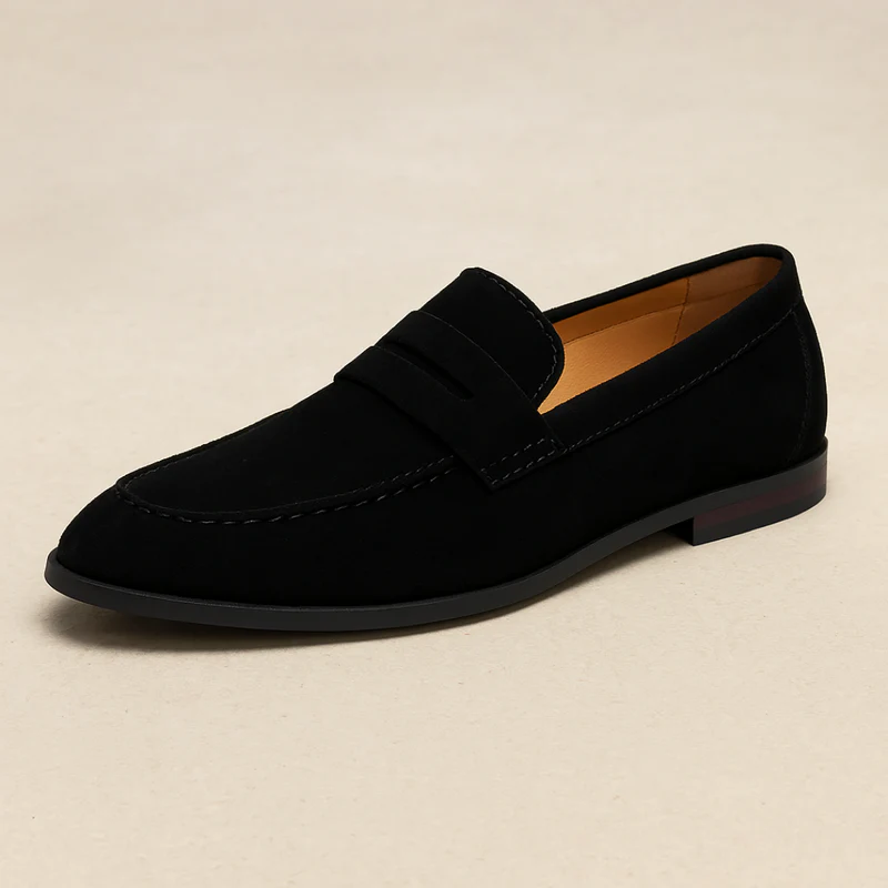 Gerardo | Old Money Suede Penny Loafers - Image 3