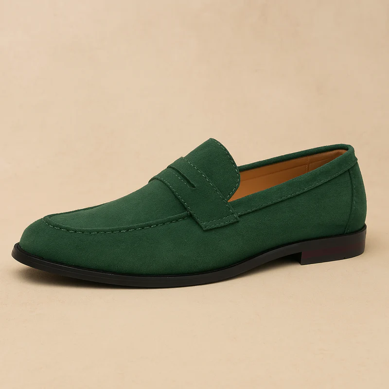 Gerardo | Old Money Suede Penny Loafers - Image 4