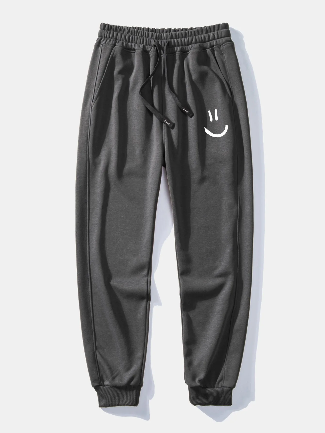 Gervasio® | Smiley Face Print Jogging Pants - Image 3