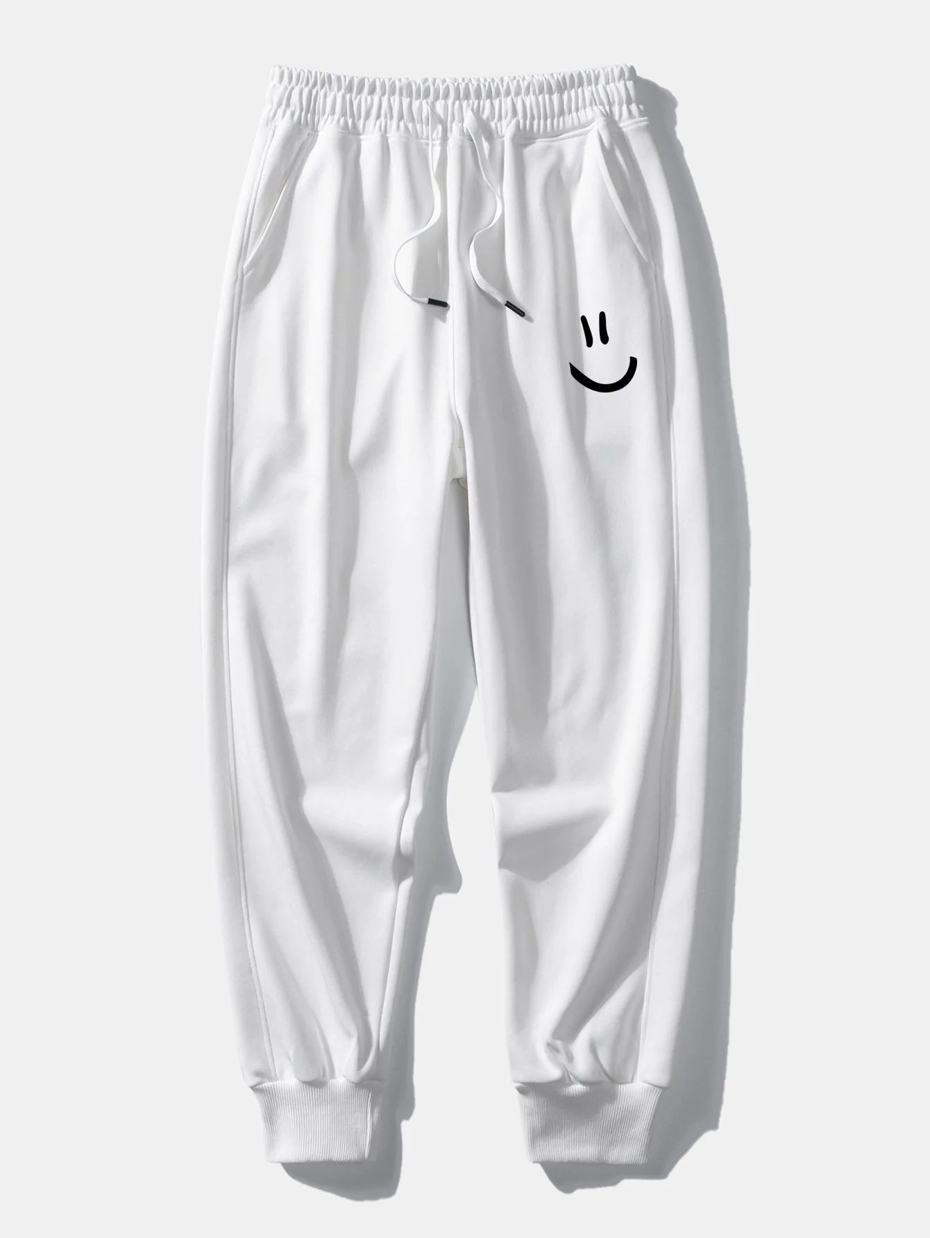 Gervasio® | Smiley Face Print Jogging Pants - Image 6