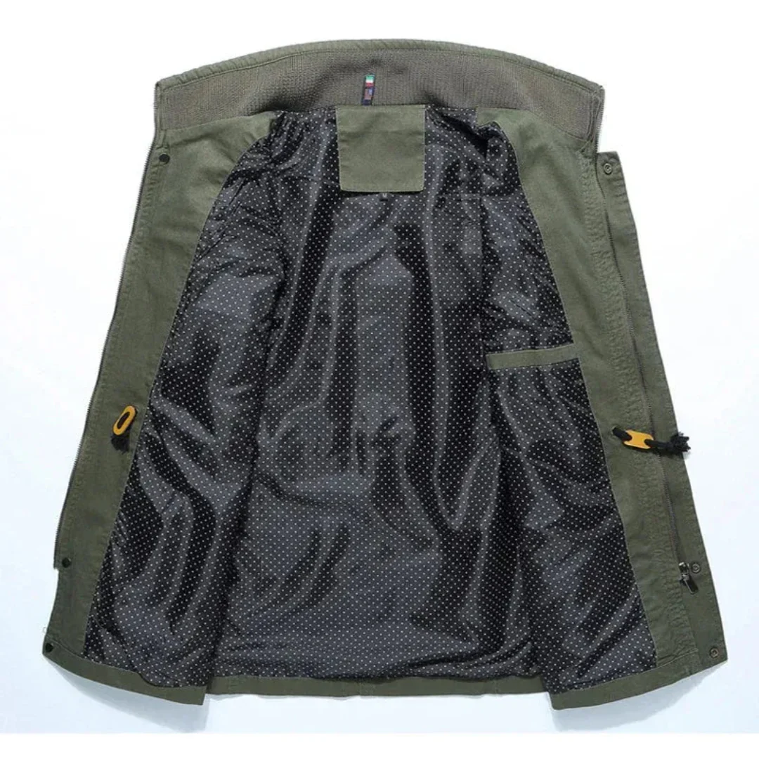Gervasio | Paul Zippered Chest Pocket Padded Jacket - Image 3