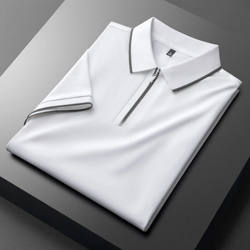 Gideon | Elegant Cotton Polo Shirt - Image 2