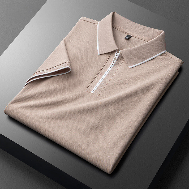 Gideon | Elegant Cotton Polo Shirt - Image 4