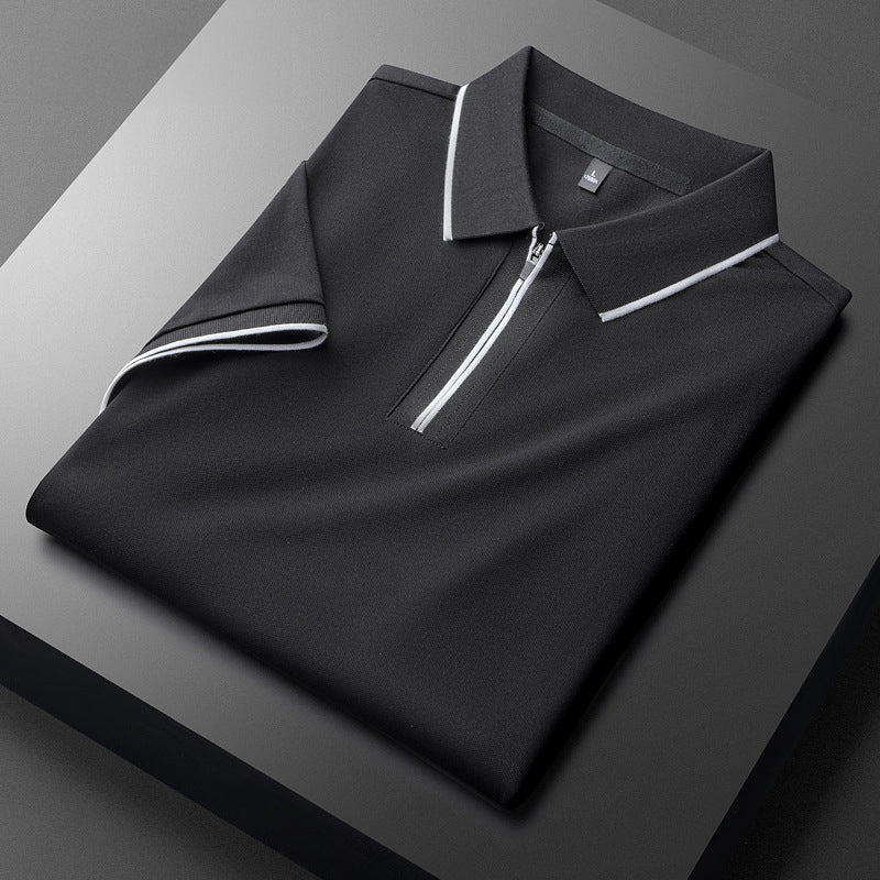 Gideon | Elegant Cotton Polo Shirt - Image 6
