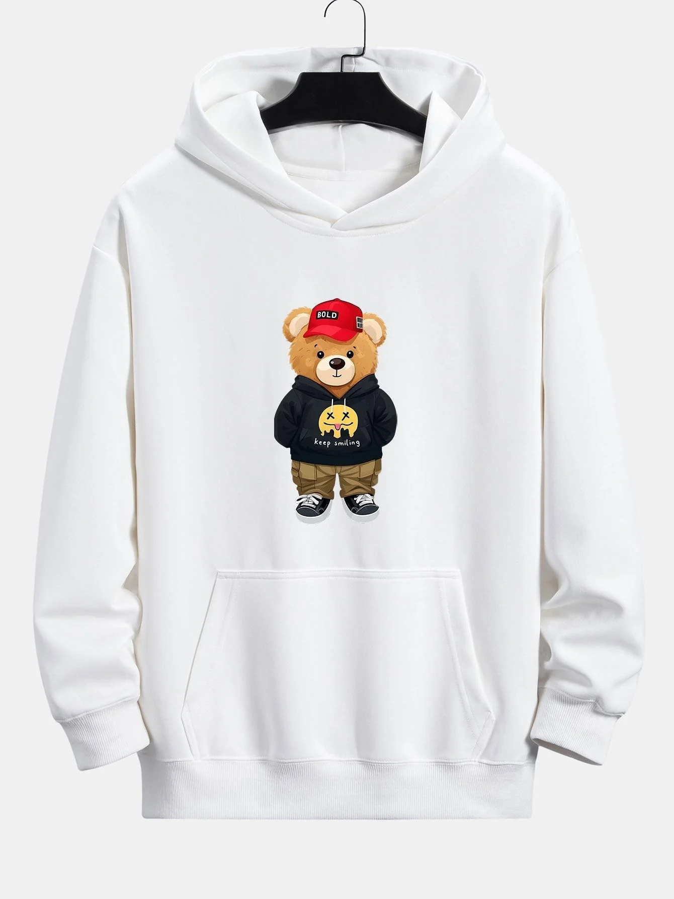 Gideon | Hip Hop Bear Print Relax Fit Hoodie - Image 4