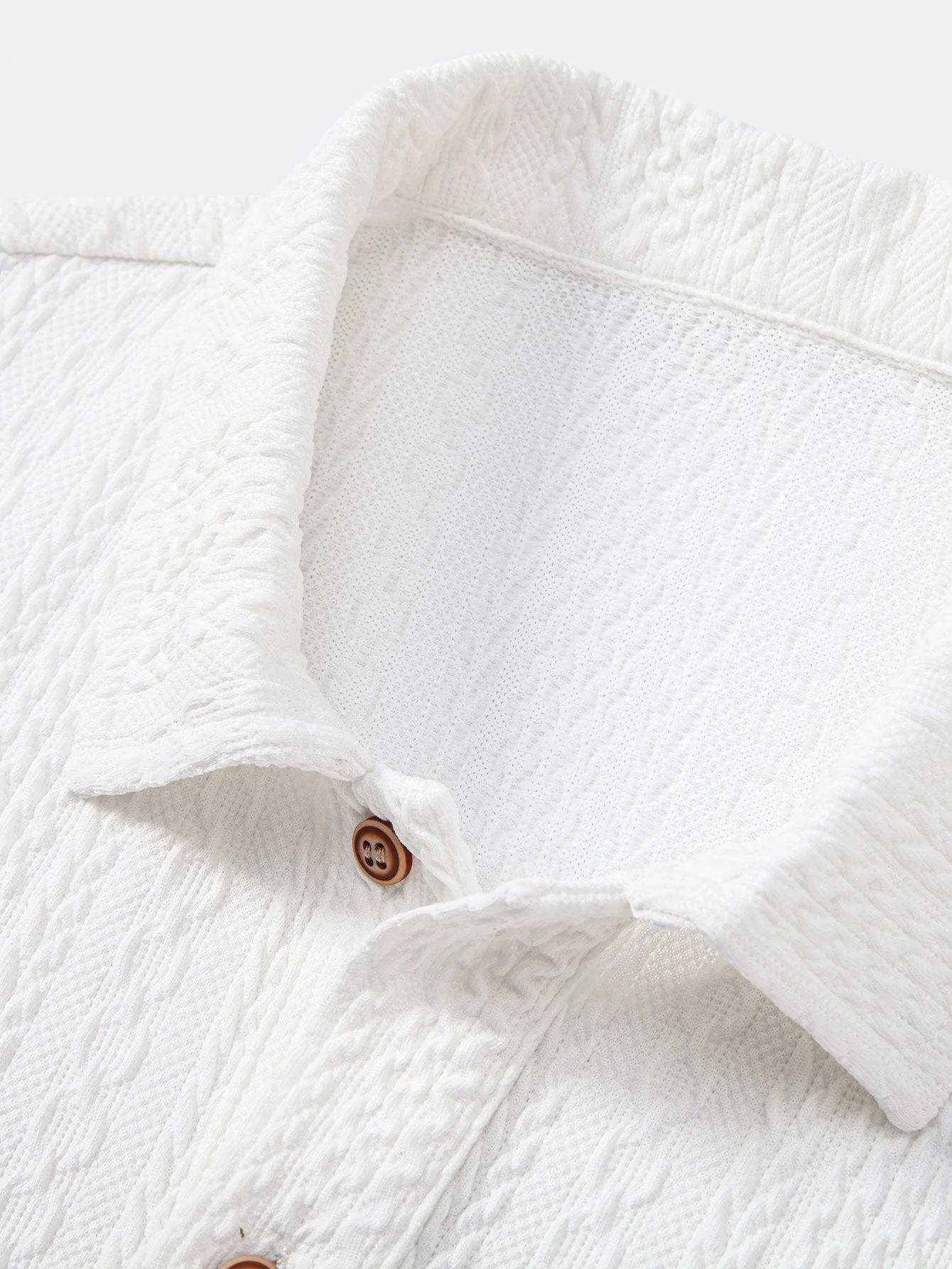 Gilbert® | Textured Jacquard Knit Polo Shirt - Image 7
