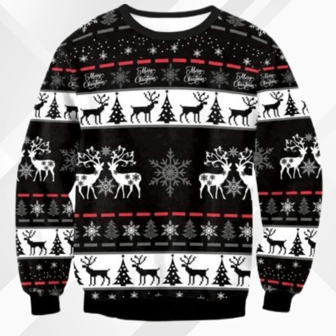 Gildas® | Men’s Chrisas Jumper With Festive Reindeer Design - Image 2