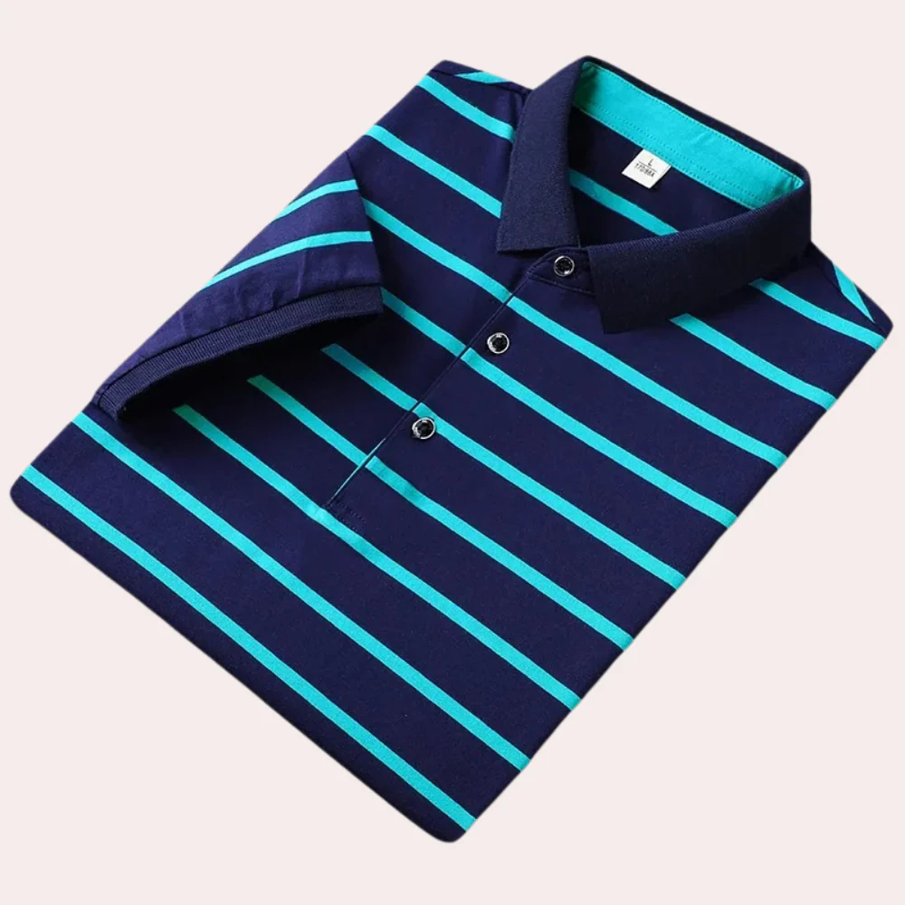 Giles® | Men'S Striped Polo Shirt - Image 2
