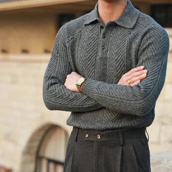 Gino | Classic knitted polo - Image 2