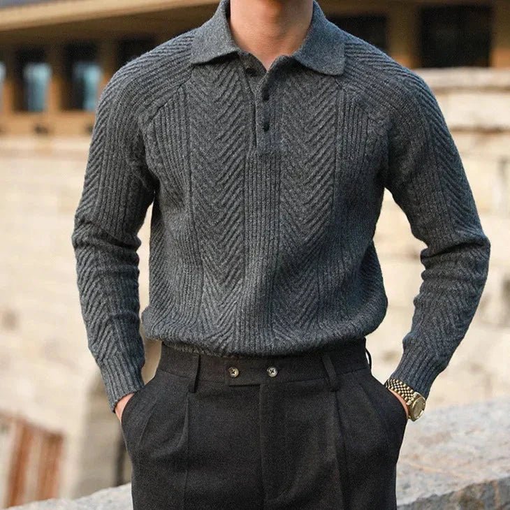 Gino | Classic knitted polo - Image 4