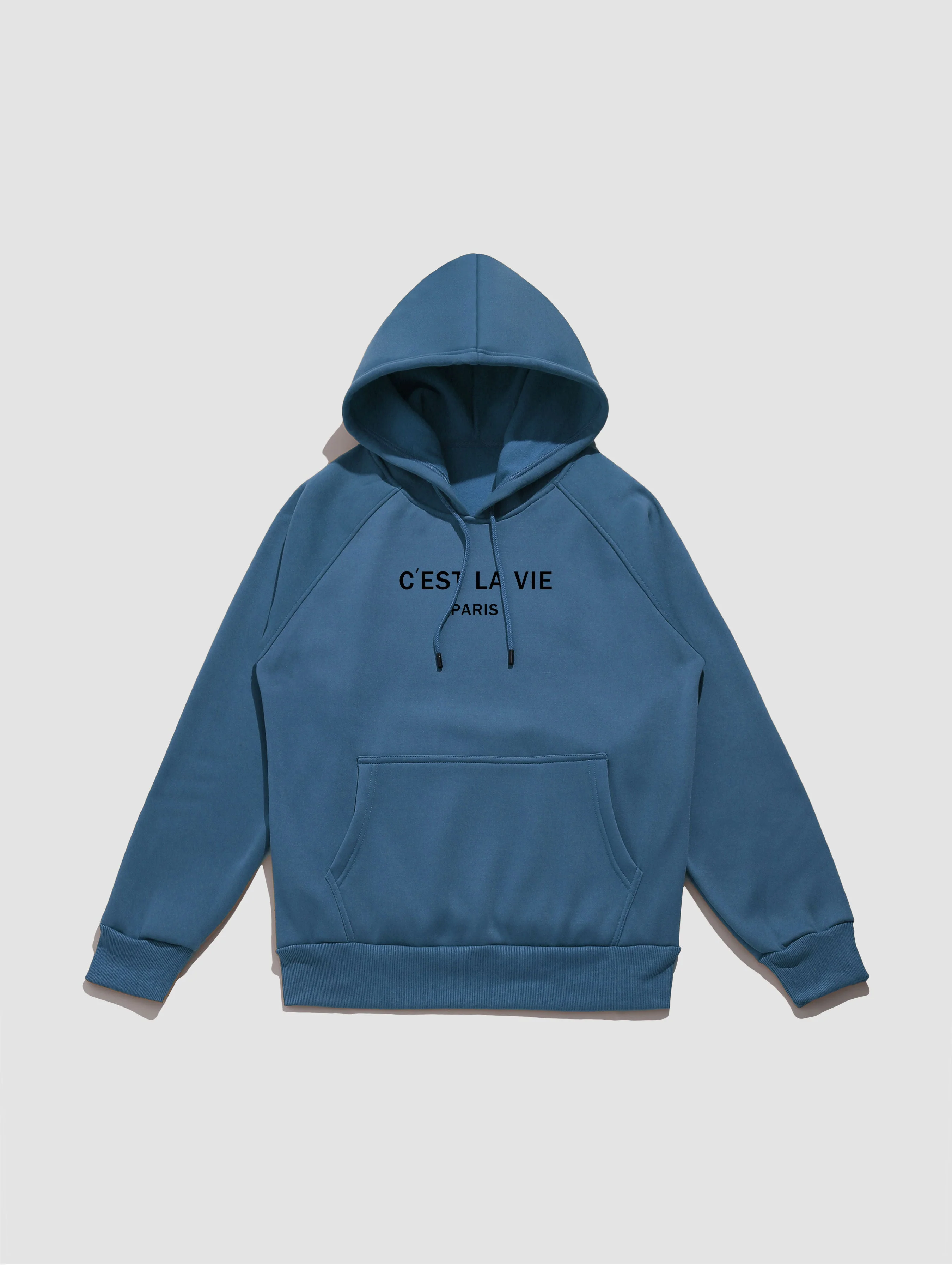 Giorgio | Letter Print Kangaroo Pocket Hoodie - Image 2