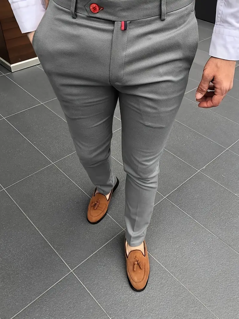 Godfrey® | Semi-Formal Slim Fit Suit Trousers - Image 2