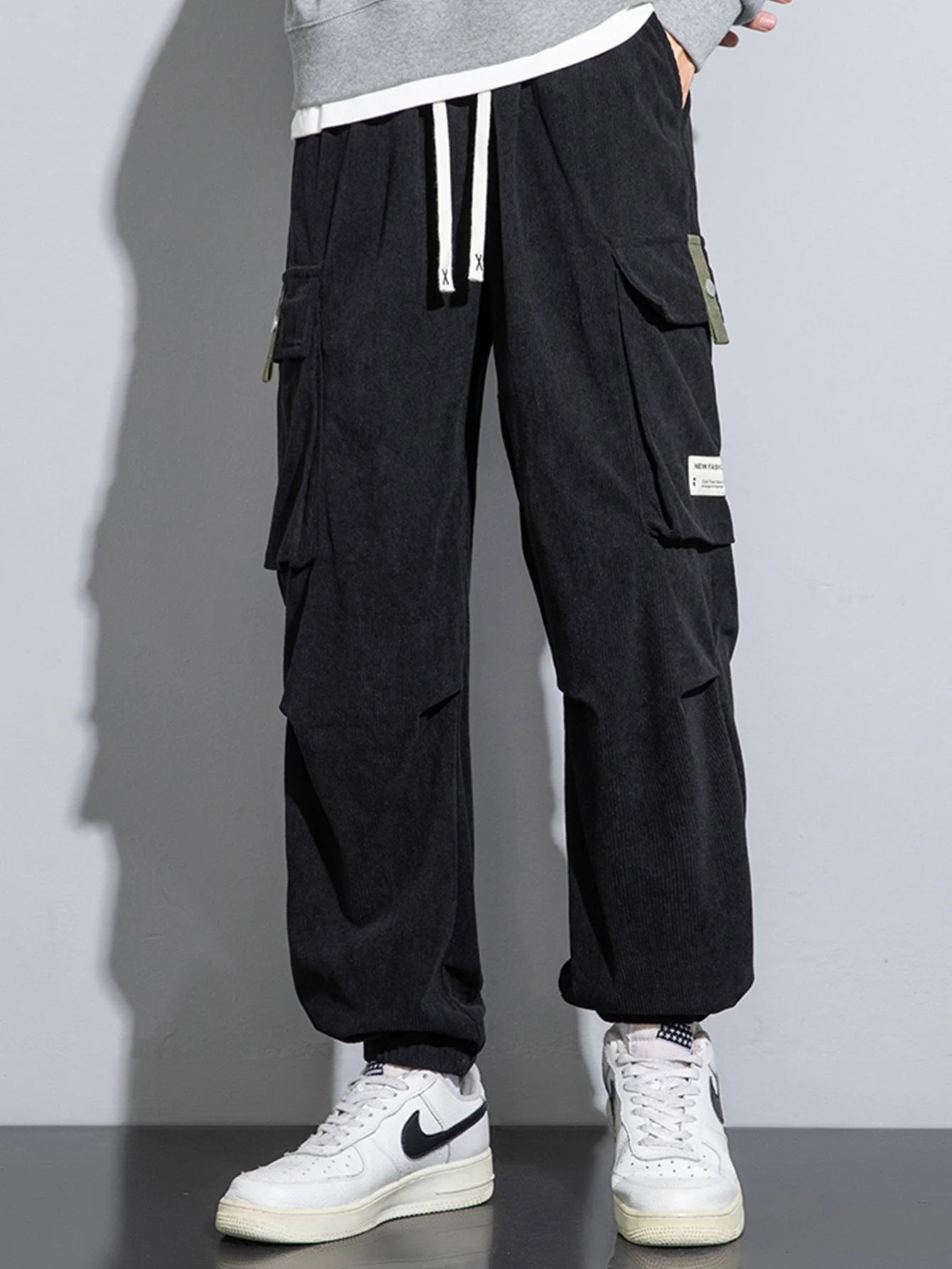 Godofredo® | Corduroy Cargo Jogging Pants - Image 6