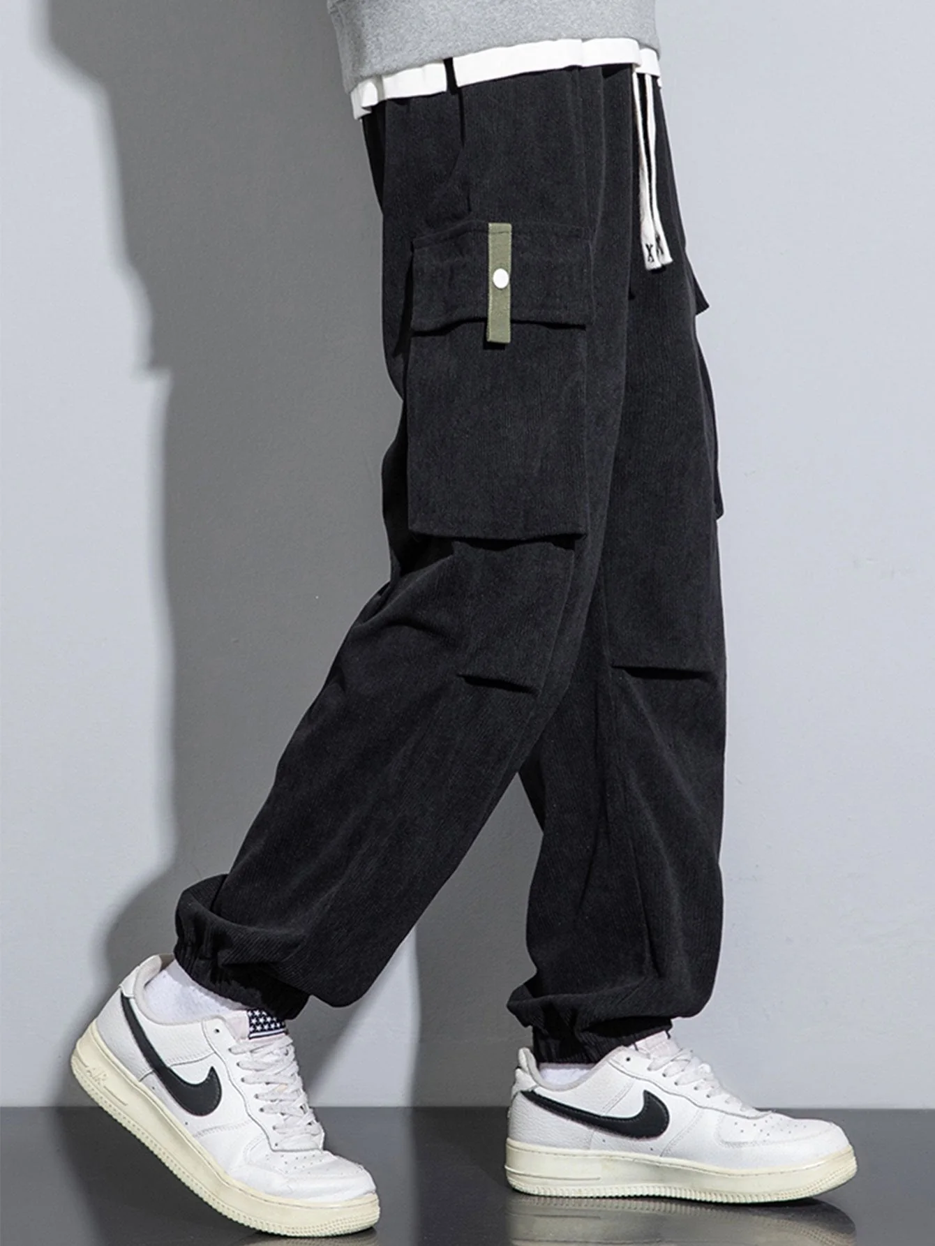 Godofredo® | Corduroy Cargo Jogging Pants - Image 7