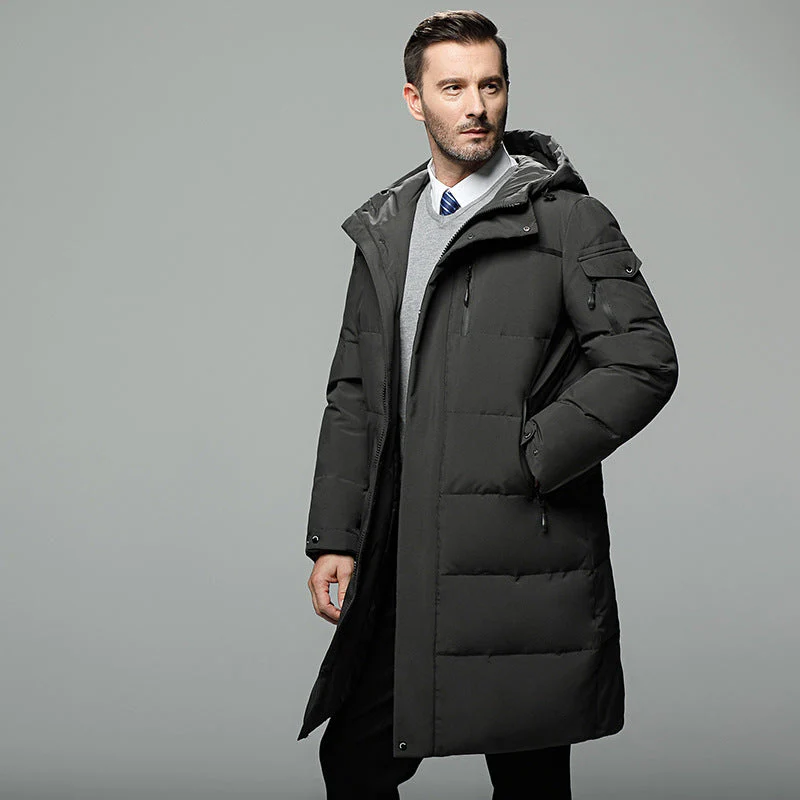 Godwin® | Elegant Long Down Jacket For Men - Image 3
