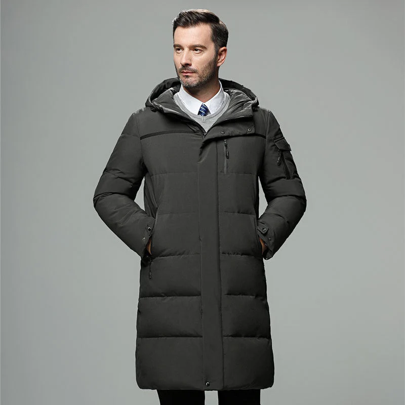 Godwin® | Elegant Long Down Jacket For Men - Image 7