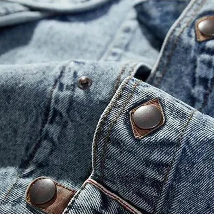 Gordon® | Fashionable Vintage Denim Jacket For Men - Image 6