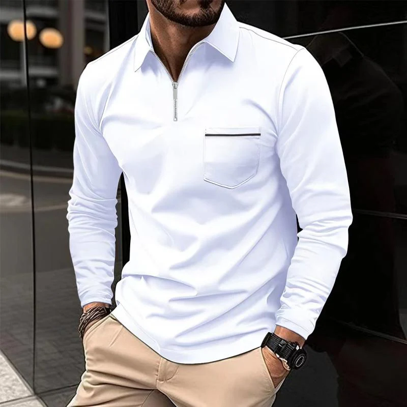 Gorka | Classic long-sleeved polo shirt with breast pocket - Image 5