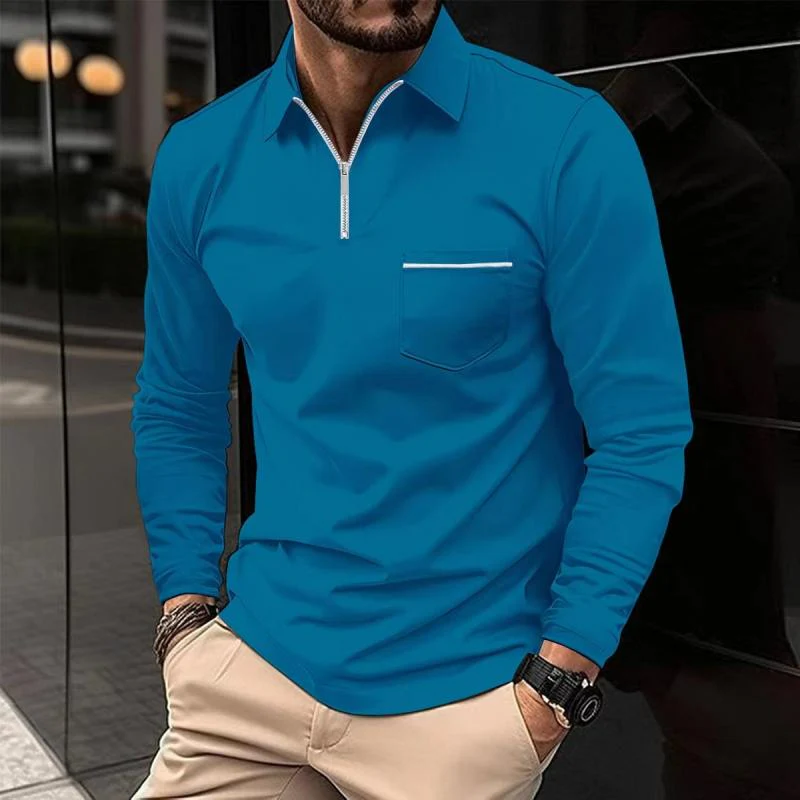 Gorka | Classic long-sleeved polo shirt with breast pocket - Image 6