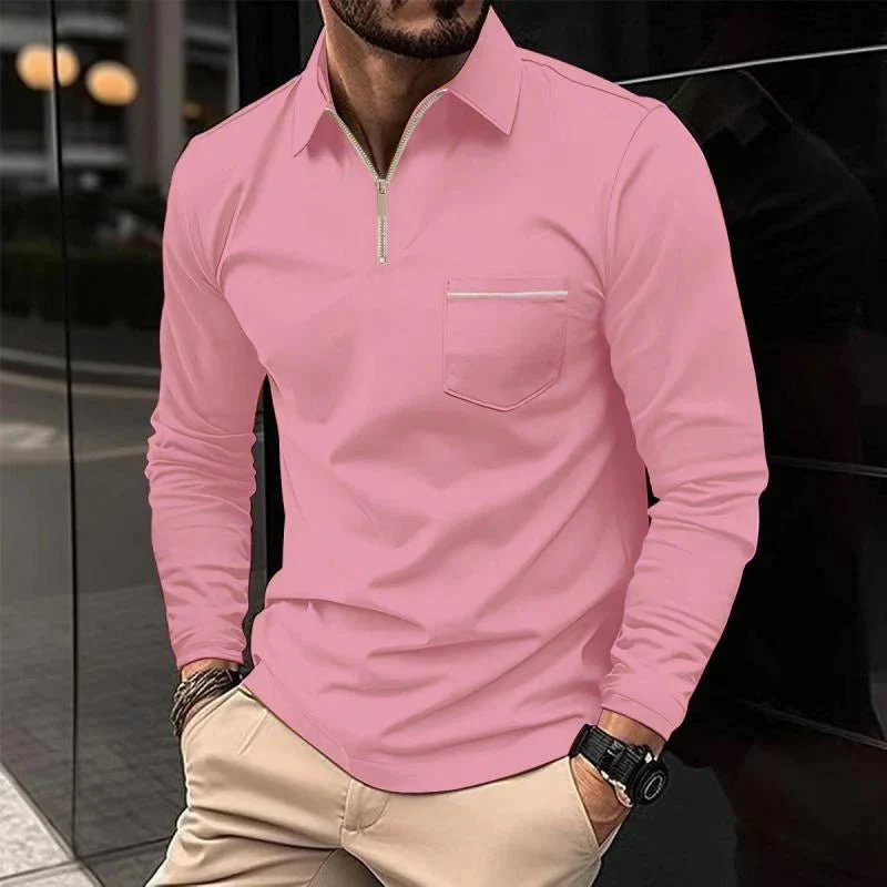 Gorka | Classic long-sleeved polo shirt with breast pocket - Image 9