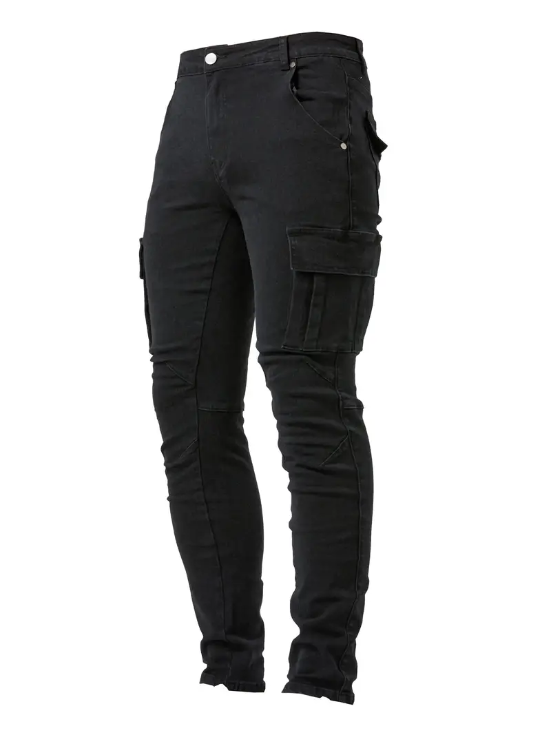 Gower® | Slim Fit Denim Cargo Pants For Men - Image 2