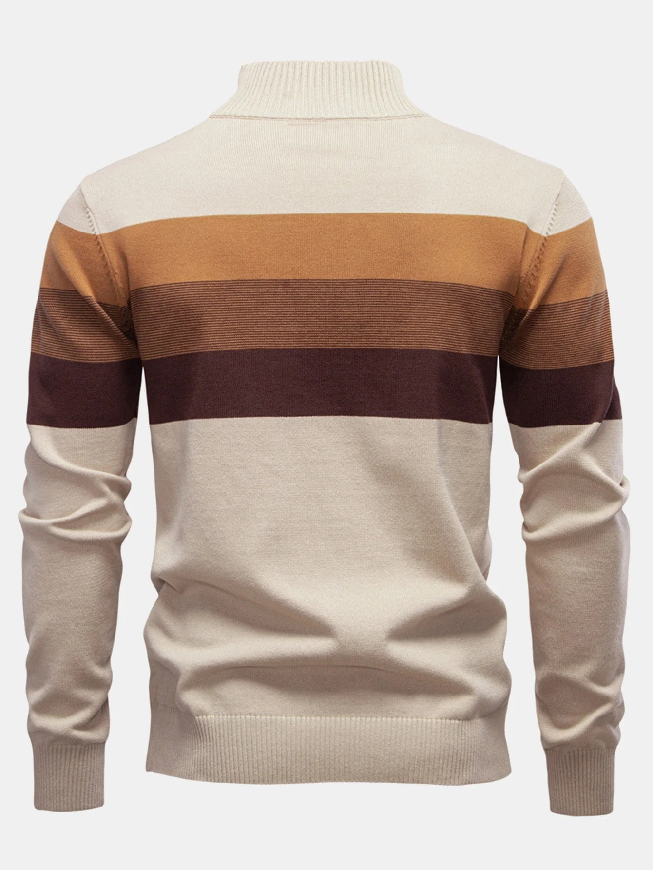 Gracián® | Contrast Stripe Quarter Zip Sweater - Image 17