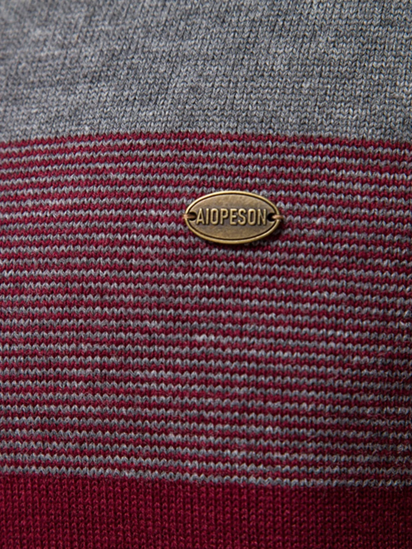 Gracián® | Contrast Stripe Quarter Zip Sweater - Image 7
