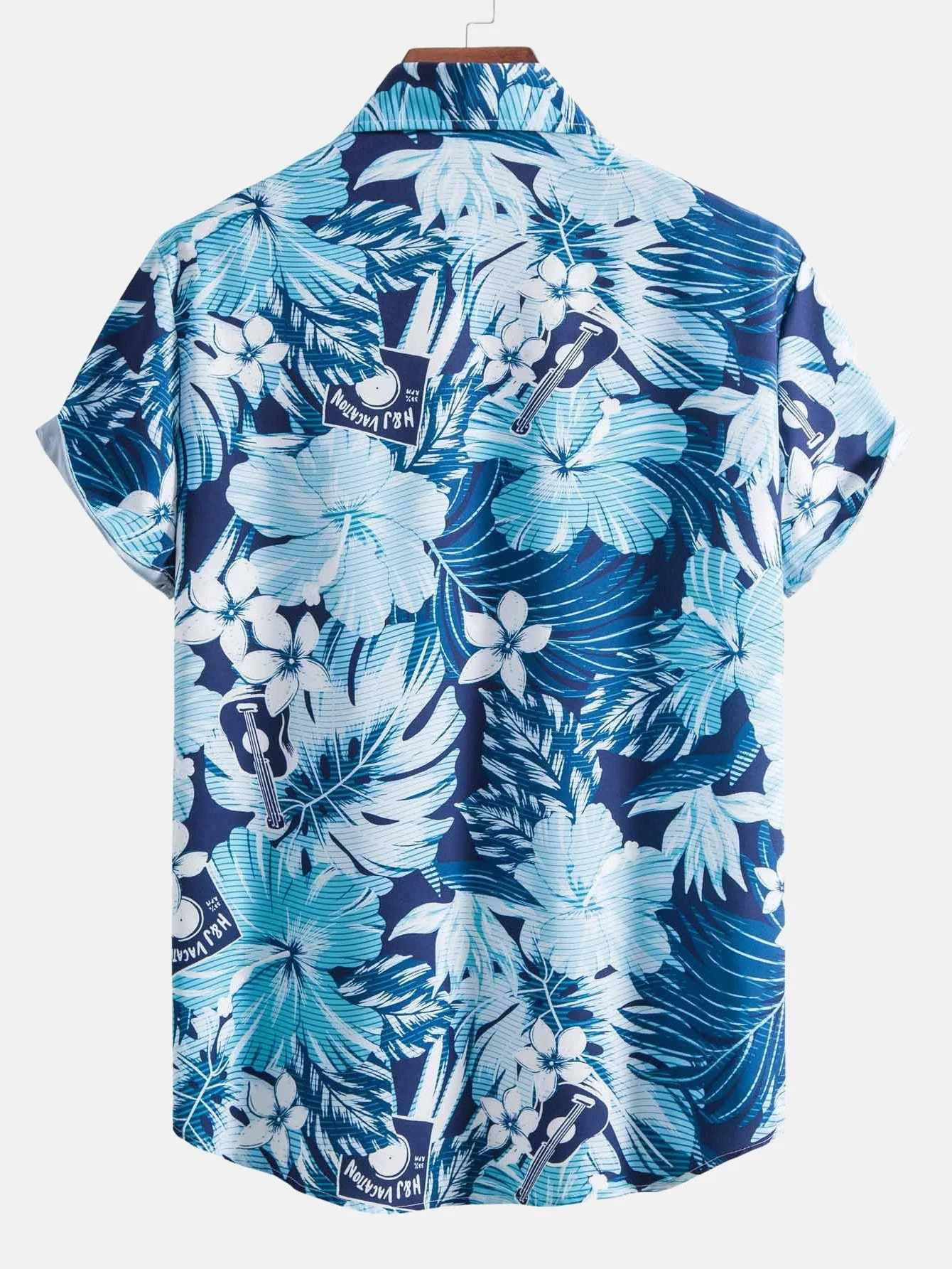 Graciano® | Musical Instrument Tropical Print Button Up Shirt & Swim Shorts - Image 4