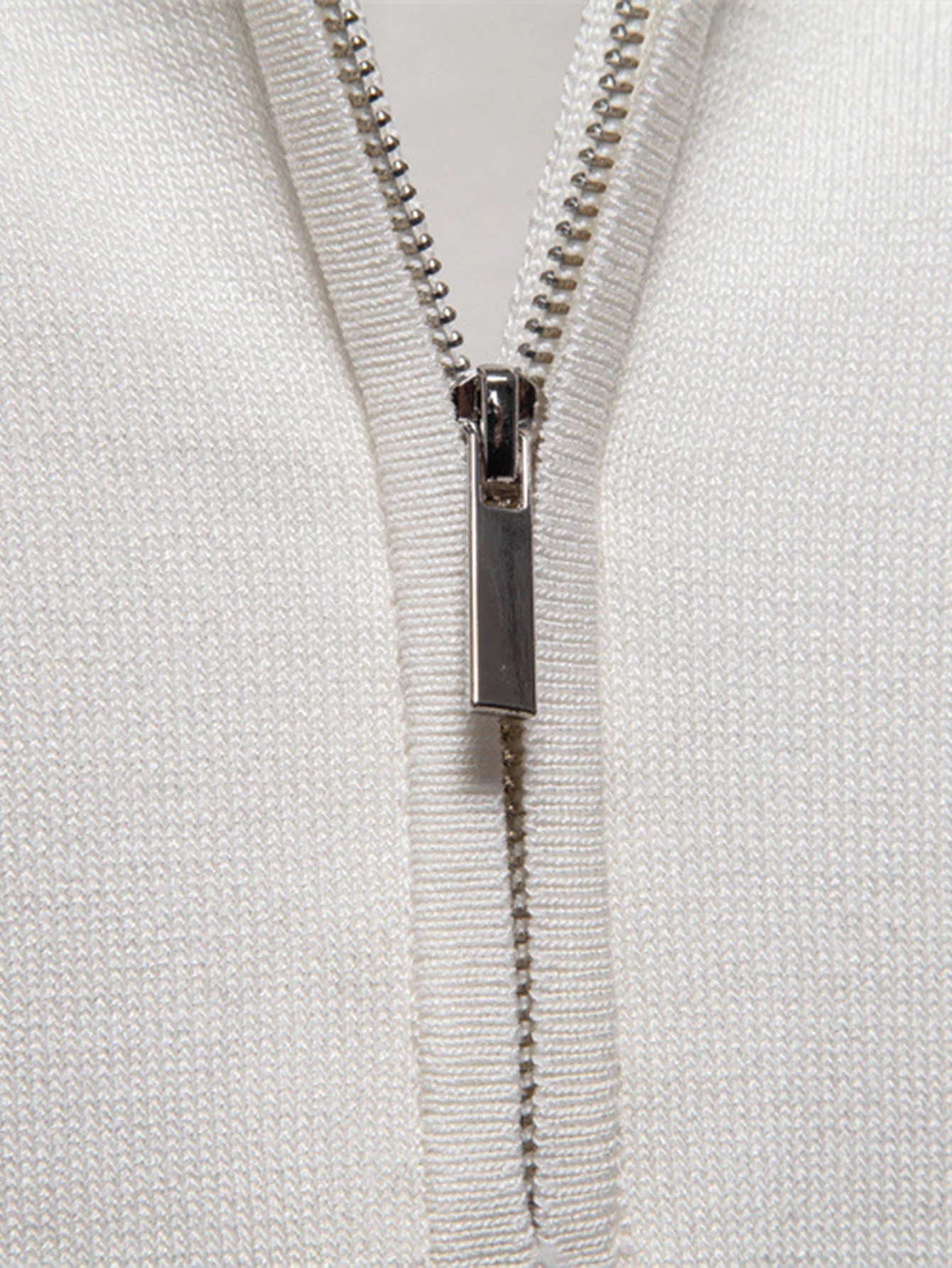 Grayson | Contrast Trim Zipper Knit Polo Shirt - Image 5